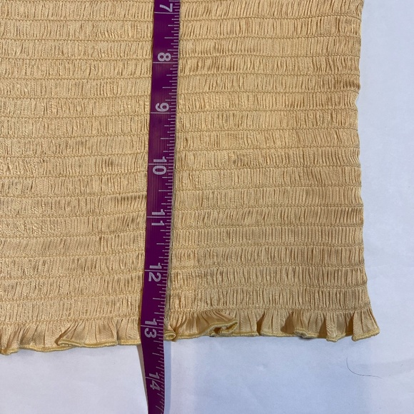 NWT J Crew Squareneck Smocked Featherweight Satin Cropped Top!!! - Picture 3 of 3